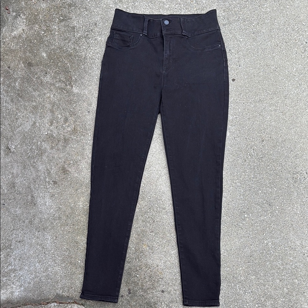 Seven7 Women's High Rise Black Jeans